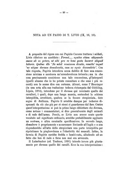 Rivista di filologia e d'istruzione classica