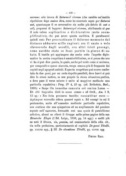 Rivista di filologia e d'istruzione classica