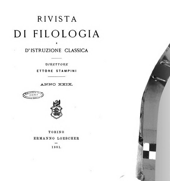 Rivista di filologia e d'istruzione classica