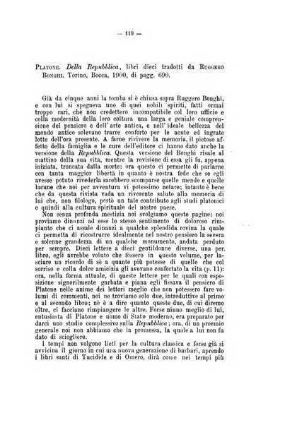 Rivista di filologia e d'istruzione classica