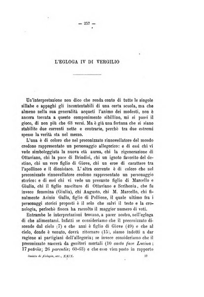 Rivista di filologia e d'istruzione classica