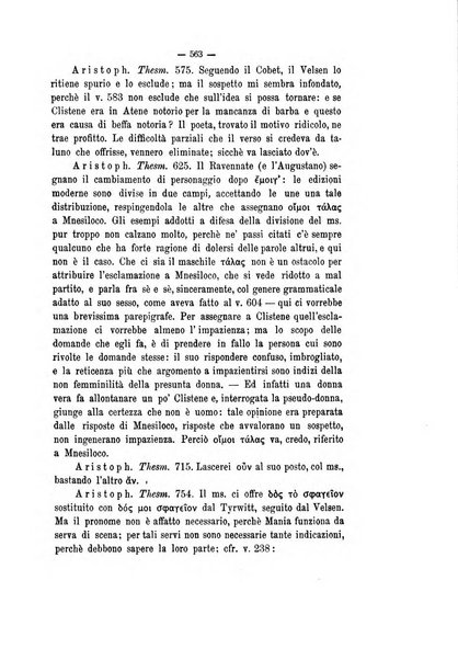 Rivista di filologia e d'istruzione classica