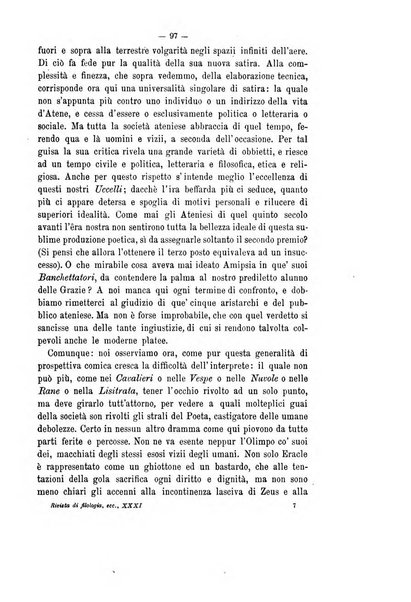 Rivista di filologia e d'istruzione classica