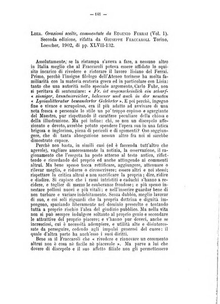 Rivista di filologia e d'istruzione classica