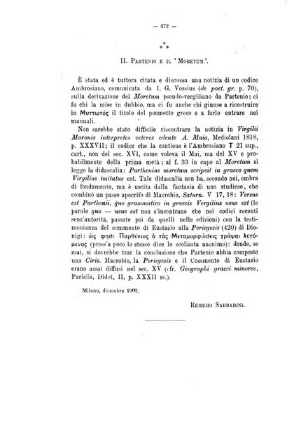 Rivista di filologia e d'istruzione classica