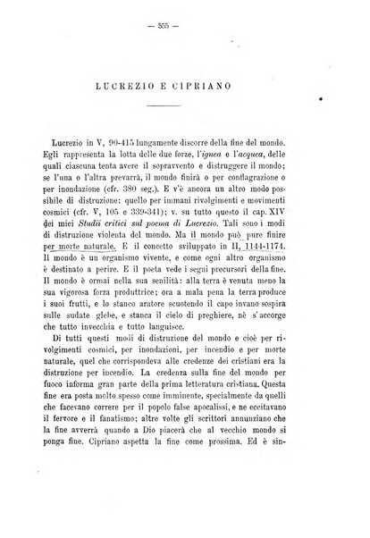 Rivista di filologia e d'istruzione classica