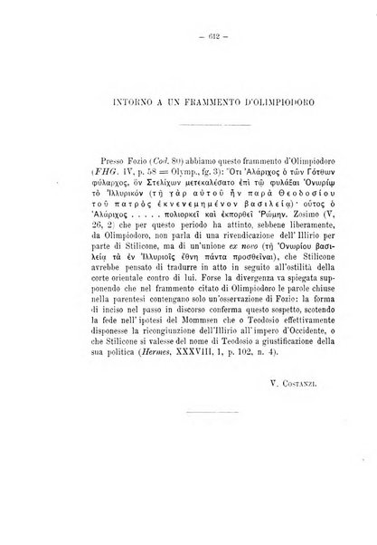 Rivista di filologia e d'istruzione classica