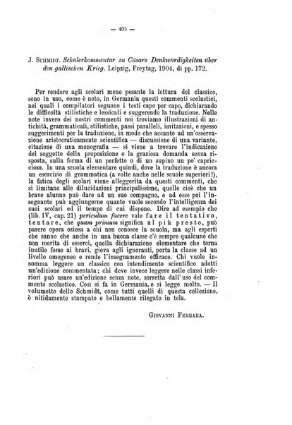 Rivista di filologia e d'istruzione classica