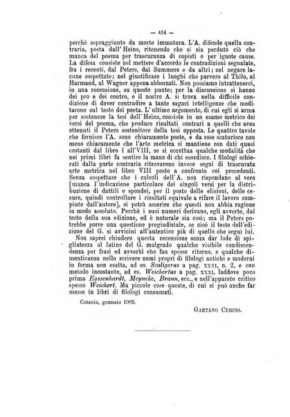 Rivista di filologia e d'istruzione classica