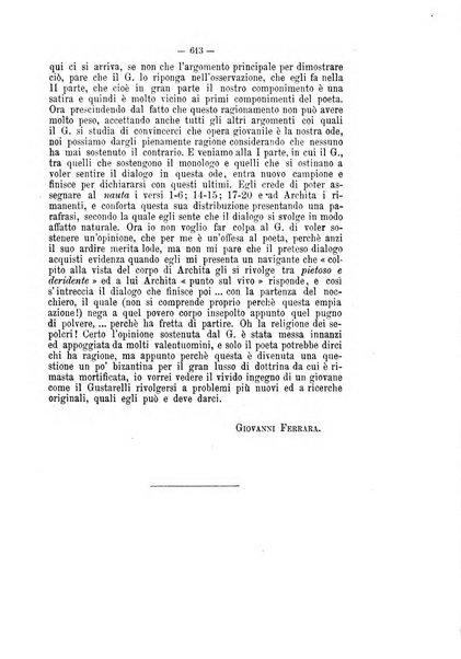 Rivista di filologia e d'istruzione classica