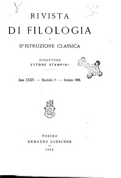 Rivista di filologia e d'istruzione classica