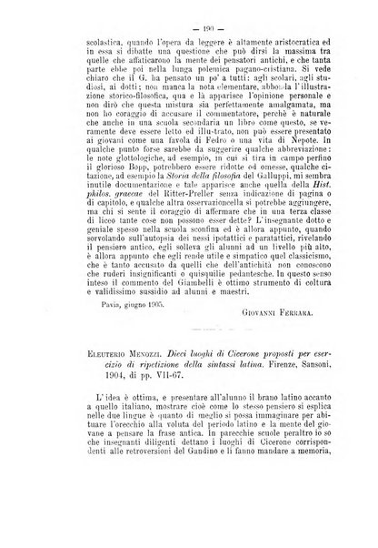 Rivista di filologia e d'istruzione classica