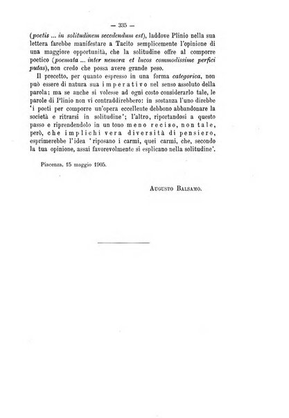 Rivista di filologia e d'istruzione classica