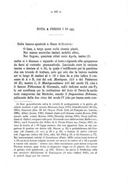 Rivista di filologia e d'istruzione classica