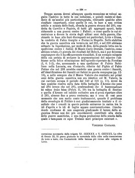 Rivista di filologia e d'istruzione classica