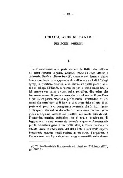 Rivista di filologia e d'istruzione classica