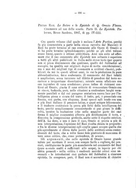 Rivista di filologia e d'istruzione classica