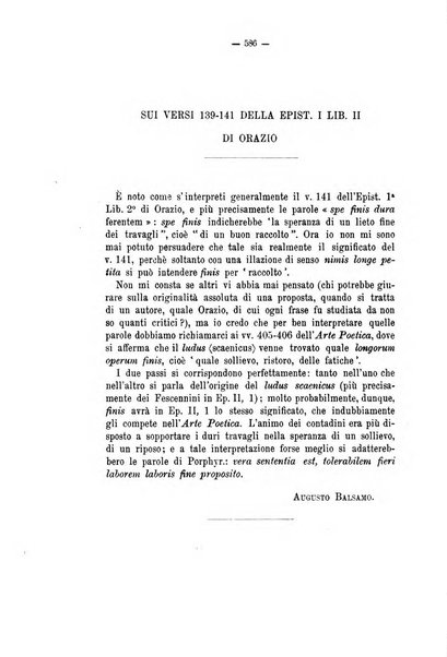 Rivista di filologia e d'istruzione classica