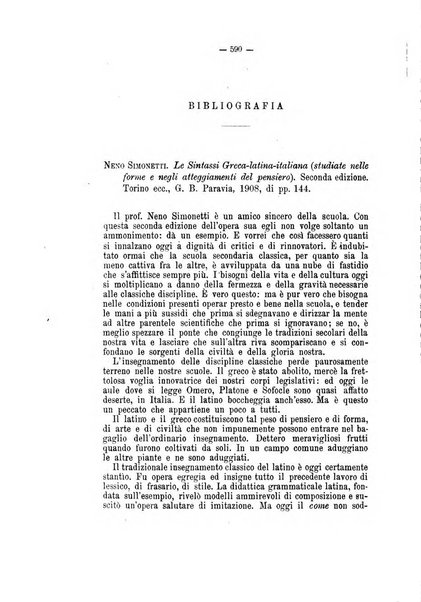 Rivista di filologia e d'istruzione classica