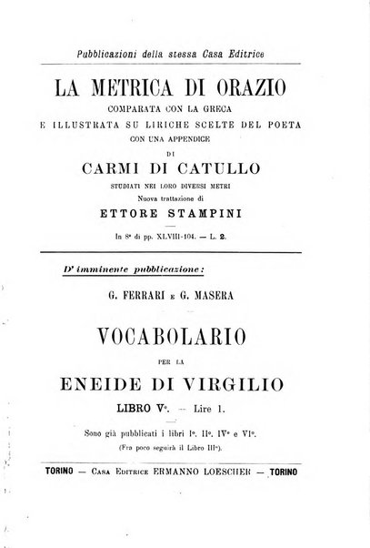 Rivista di filologia e d'istruzione classica