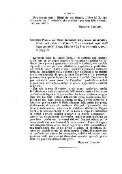 Rivista di filologia e d'istruzione classica