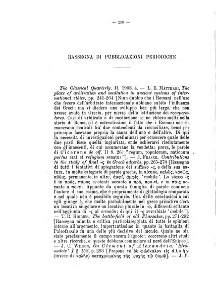 Rivista di filologia e d'istruzione classica