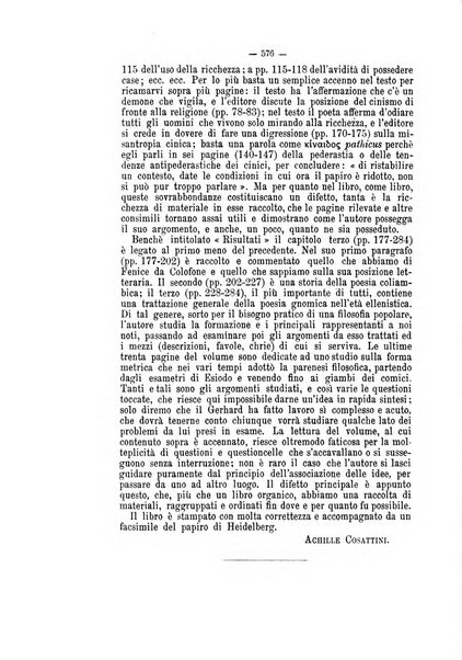 Rivista di filologia e d'istruzione classica