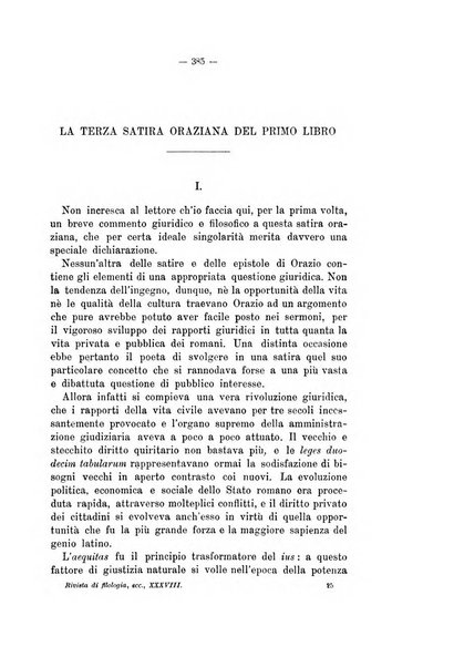 Rivista di filologia e d'istruzione classica