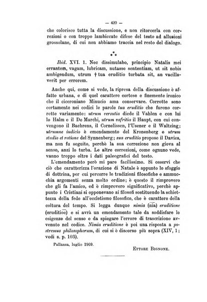 Rivista di filologia e d'istruzione classica