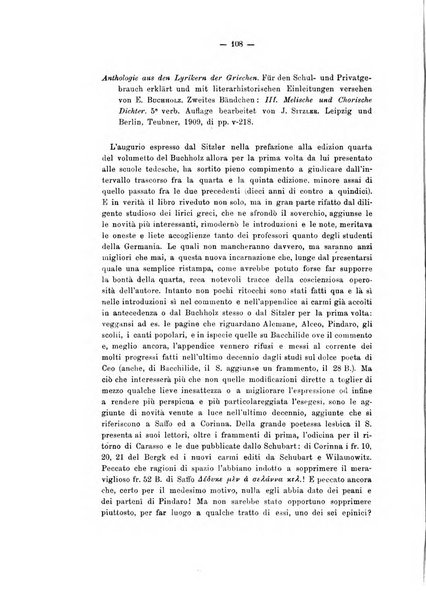 Rivista di filologia e d'istruzione classica