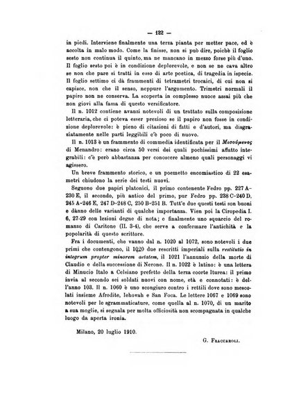 Rivista di filologia e d'istruzione classica