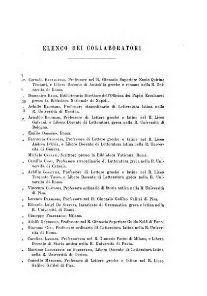 Rivista di filologia e d'istruzione classica