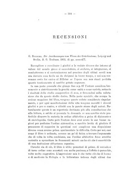 Rivista di filologia e d'istruzione classica