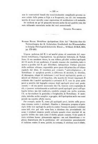 Rivista di filologia e d'istruzione classica