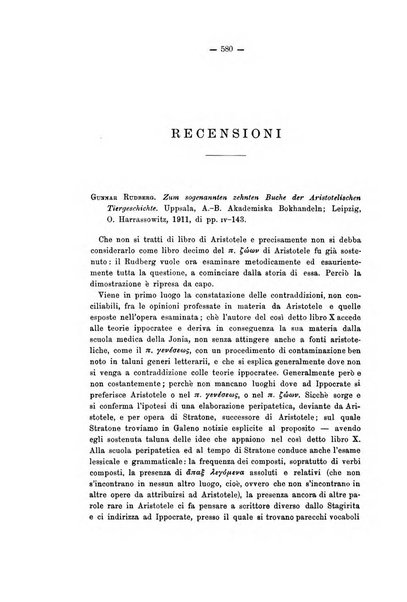 Rivista di filologia e d'istruzione classica