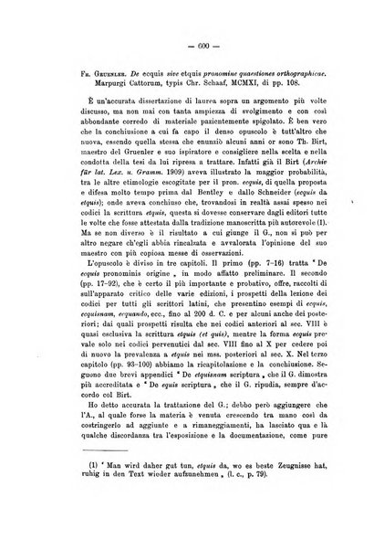 Rivista di filologia e d'istruzione classica