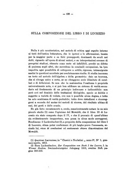 Rivista di filologia e d'istruzione classica