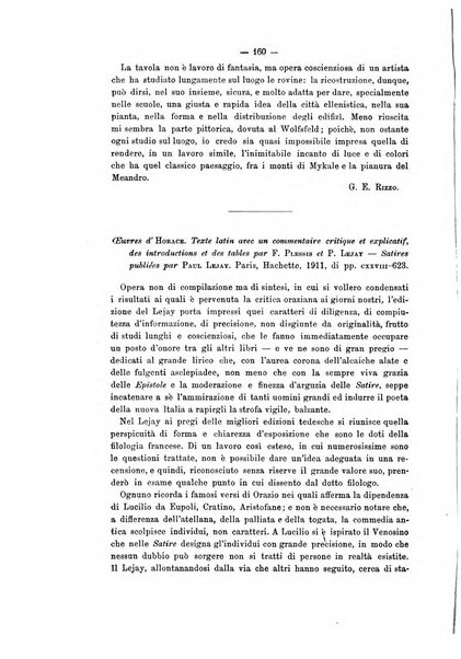 Rivista di filologia e d'istruzione classica