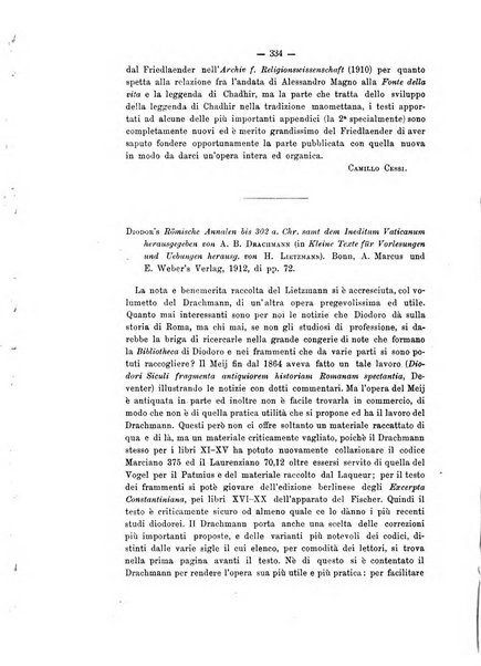 Rivista di filologia e d'istruzione classica