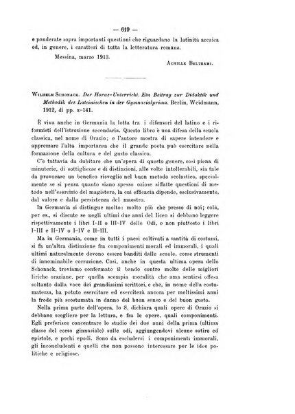 Rivista di filologia e d'istruzione classica