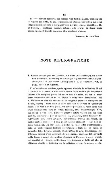 Rivista di filologia e d'istruzione classica