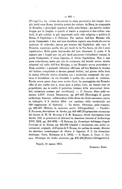 Rivista di filologia e d'istruzione classica