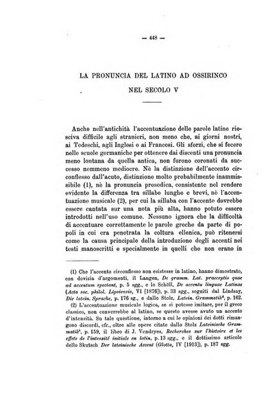 Rivista di filologia e d'istruzione classica