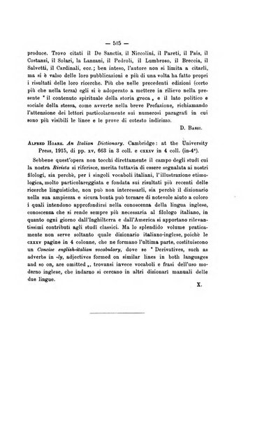 Rivista di filologia e d'istruzione classica