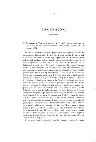 Rivista di filologia e d'istruzione classica