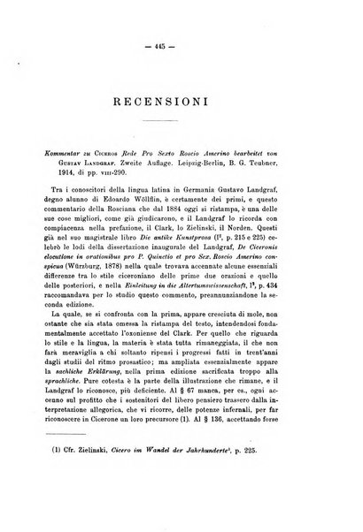 Rivista di filologia e d'istruzione classica