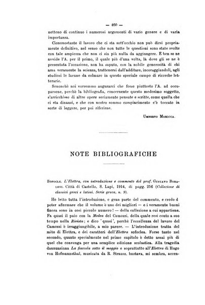 Rivista di filologia e d'istruzione classica