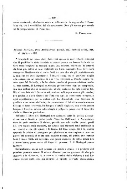 Rivista di filologia e d'istruzione classica