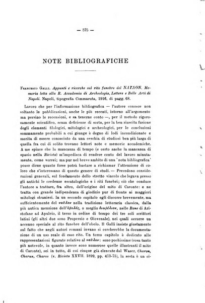 Rivista di filologia e d'istruzione classica