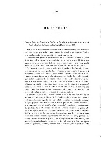 Rivista di filologia e d'istruzione classica